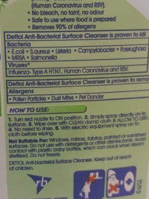 Alternative view of Dettol surface spray - Total protection