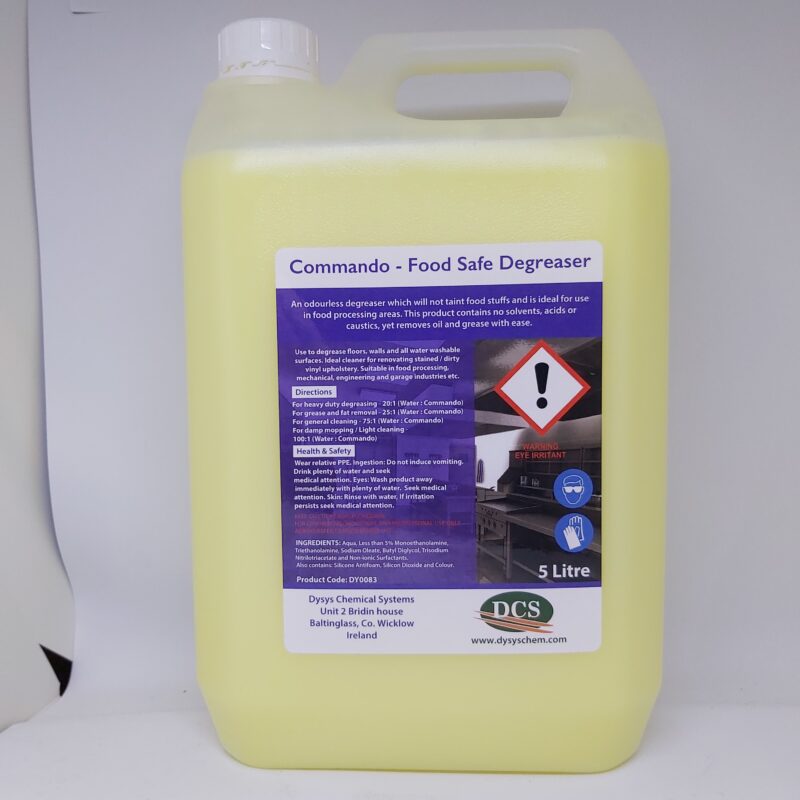 Dysys Commando Degreaser 5Lt Selco Hygiene