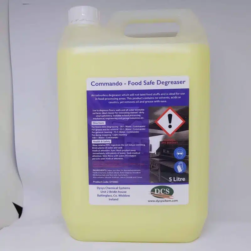 Dysys Commando Degreaser 5Lt Selco Hygiene