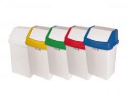 flip top waste bins