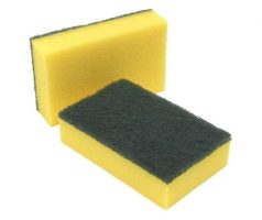 Foam Back Scourer Green & Yellow, Selco.ie