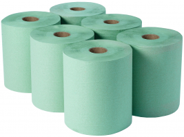 Green Dairy Wiper Rolls Adapt Paper