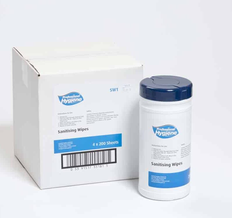 Alternative view of Hand & Surface Sanitising Wipes-150 Wet Wipes Per Tub