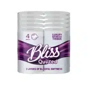 Bliss 3ply Luxury Toilet Tissue Rolls - Selco.ie