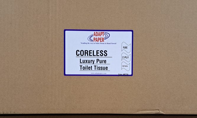 Coreless Toilet Roll 2ply 88mt Selco.ie
