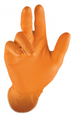 orange Gripster Nitrile Gloves Selco.ie