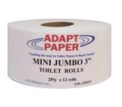 Mini jumbo toilet rolls 12 Rolls 2ply Soft Tissue- Selco.ie