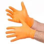 orange Grip Nitrile Gloves Selco.ie