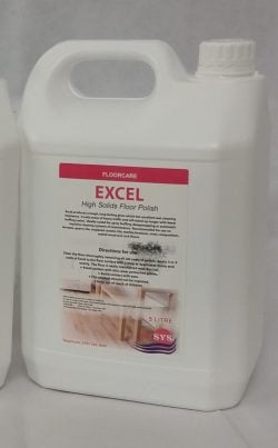 excel floor polish, high gloss -selco.ie