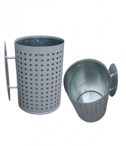 Round Wall/Pole Litter Bin 48lt