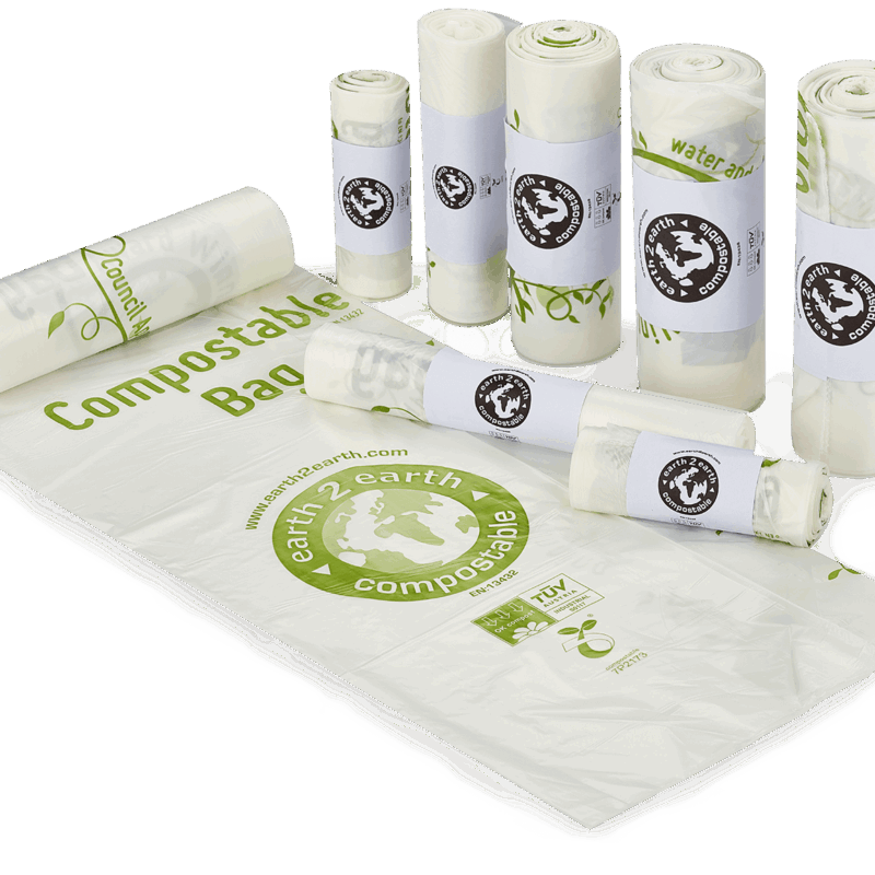 Ivory Green Biodegradable - Compostable Bin Bag Strong Food Waste - 100% BioDegradable