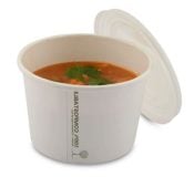 Compostable 12oz Soup Cup & Lid Optional - Selco.ie