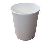 White 12oz double wall cup, Selco.ie