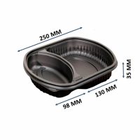 Microwave Meal Tray 2 Compartment Selco.ie 