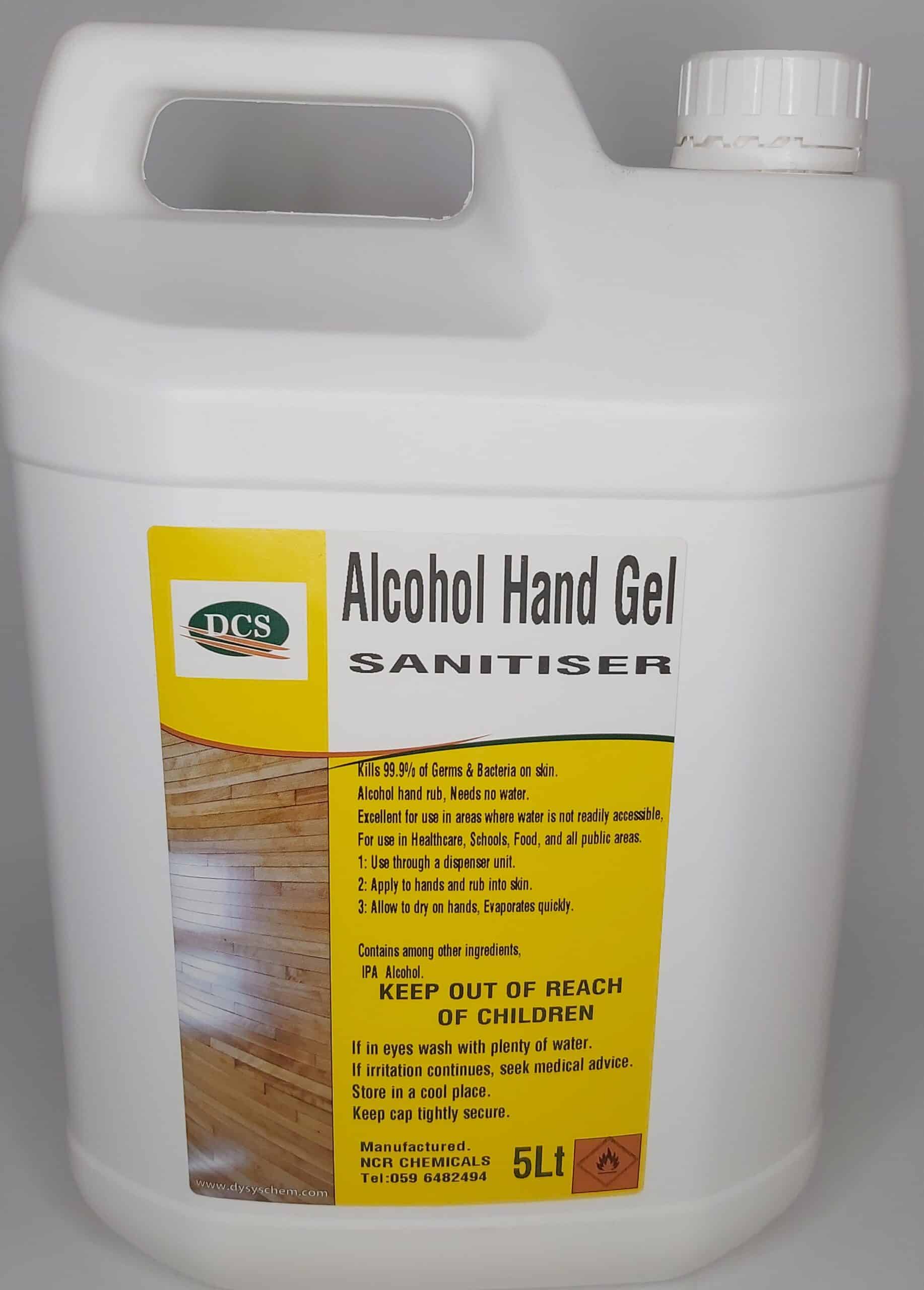 Hand Sanitiser Alcohol Gel Dysys