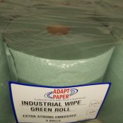 Industrial Green Wipe Roll Adapt Paper