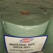 Industrial Green Wipe Roll Adapt Paper