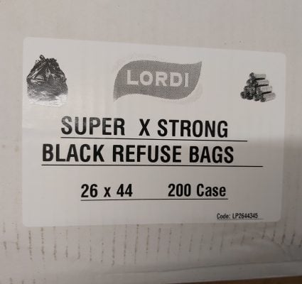 Lordi Super Strong Black Bags