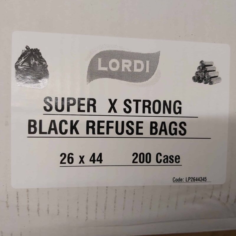 Lordi Super Strong Black Bags