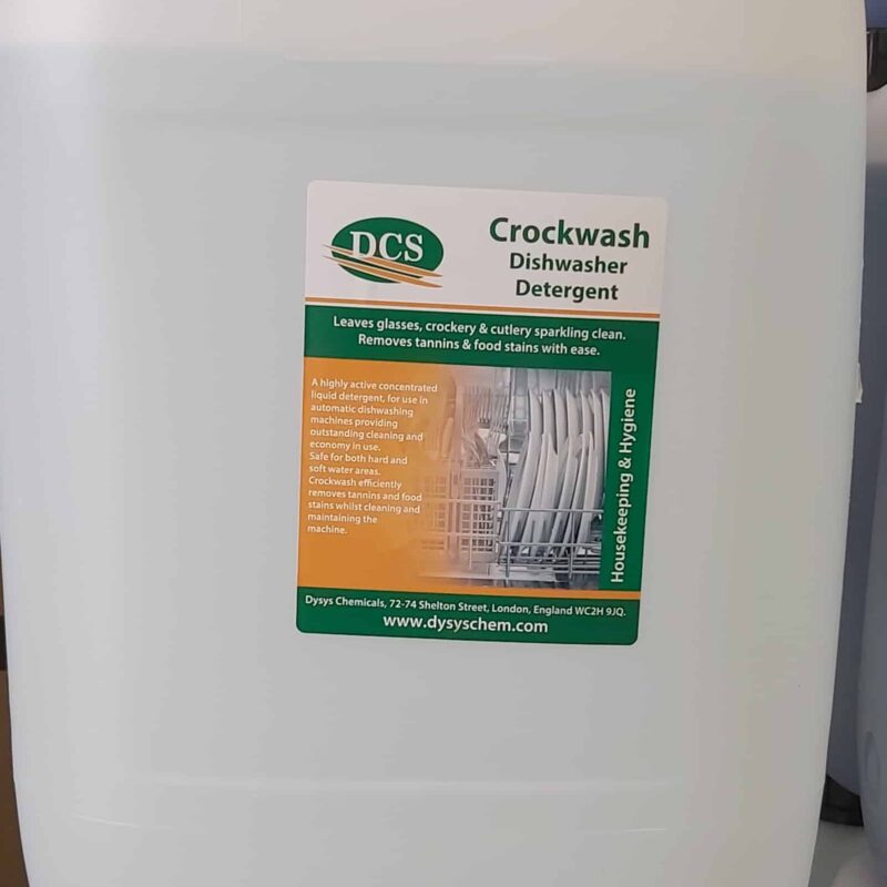 Machine Dish Wash Detergent 25 Litre Crockwash Selco hygiene