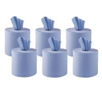 Centrefeed Roll 2ply Blue 180mm Selco.ie