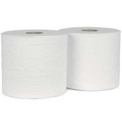 Industrial Wiper Rolls 2Ply White Selco.ie