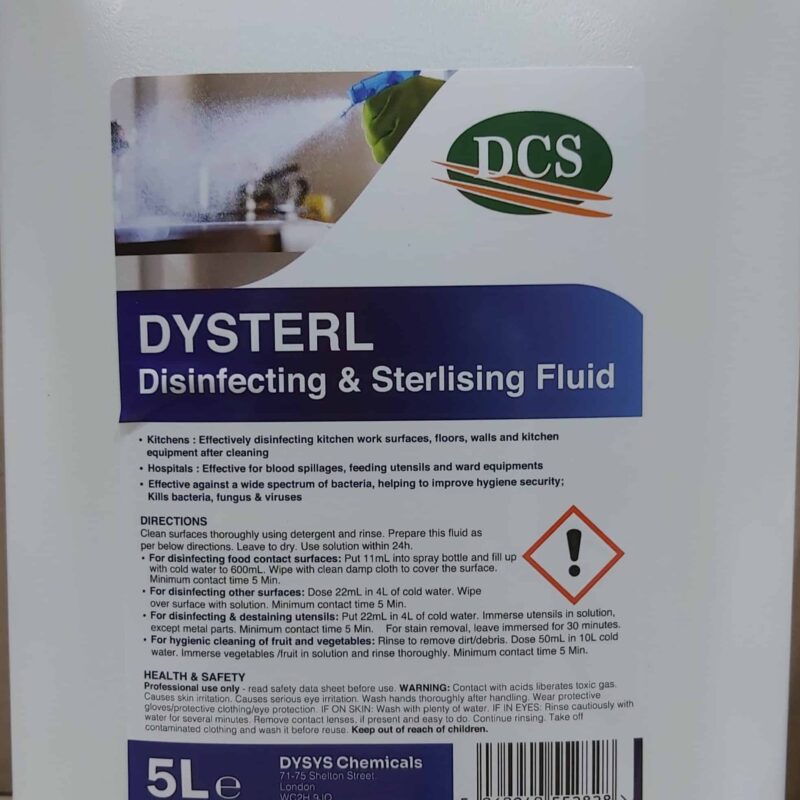 Dysterl Disinfectant Sterliser 5Lt ( Like Milton )