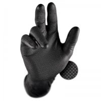 Diamond-Grip-Black-Nitrile-Gloves-Selco.ie