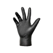 Diamond-Grip-Black-Nitrile-Gloves-Selco.ie