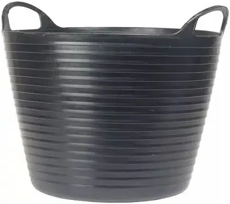 Polyethylene Tub Black -Builders Muck Bucket 26Ltr - Selco.ie
