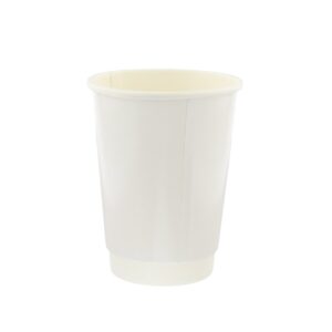 12oz Greenspirit Compostable Double Wall White Coffee Cup