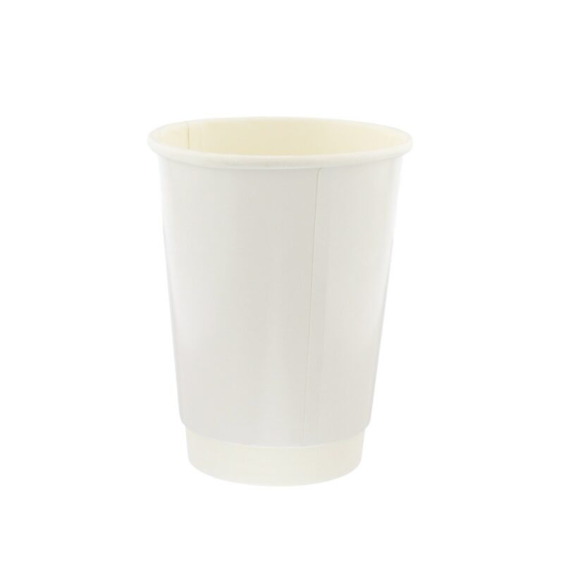 12oz Greenspirit Compostable Double Wall White Coffee Cup