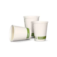 12oz Greenspirit Compostable Double Wall White Coffee Cup