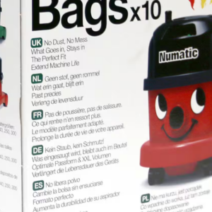 Numatic Hoover Vacuum Cleaner Dust Bags NVM-1CH Pack of 10 - Selco.ie