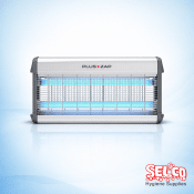 A professional 16 watt aluminium electric fly killer with blue UV lamps