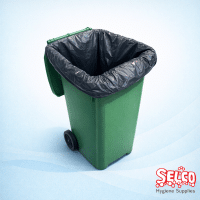 240 litre wheelie bin liners price Ireland 48 x 54 inch black bin bags
