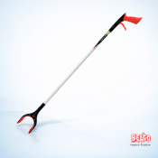 A 39 inch 100cm mechanical gripper litter picker for hazardous waste