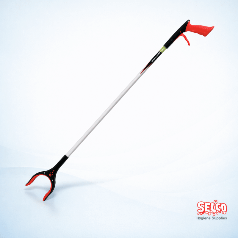 A 39 inch 100cm mechanical gripper litter picker for hazardous waste