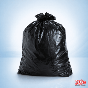 Black refuse bin bags 200 per case standard 26x44 everyday sacks Ireland