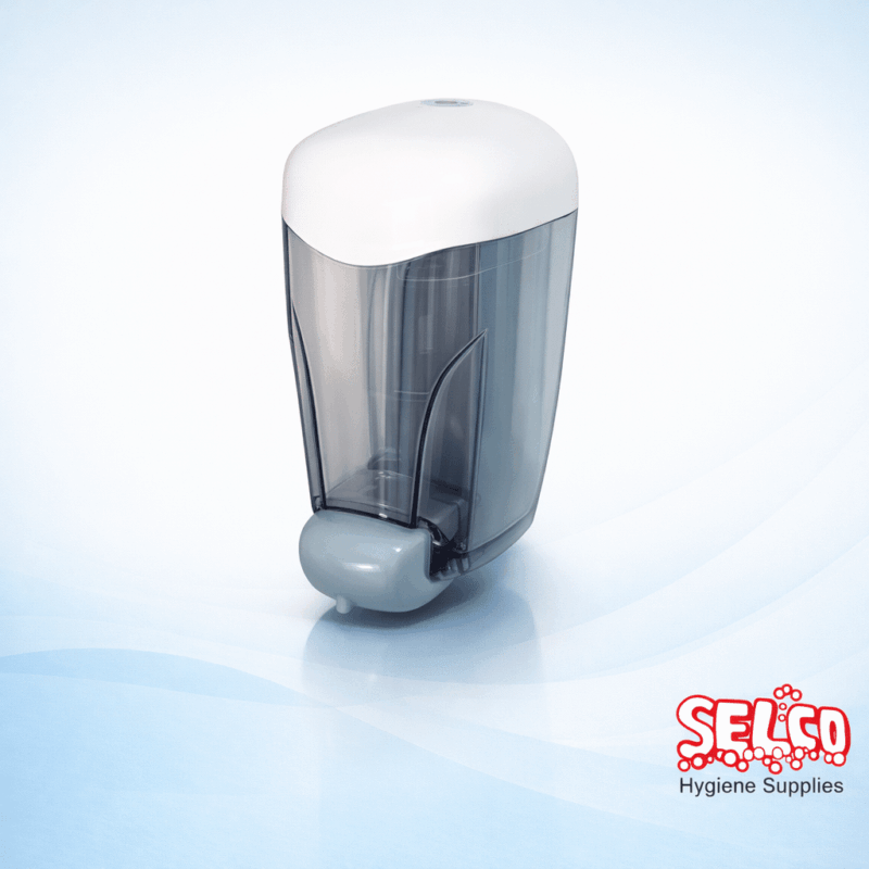 800ml bulk fill soap dispenser with translucent casing and locking mechanism