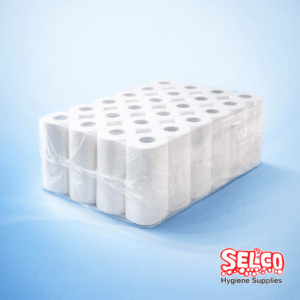 A large 40 pack of Luxury Adapt Pure Soft 2-ply quilted toilet paper rolls Ireland