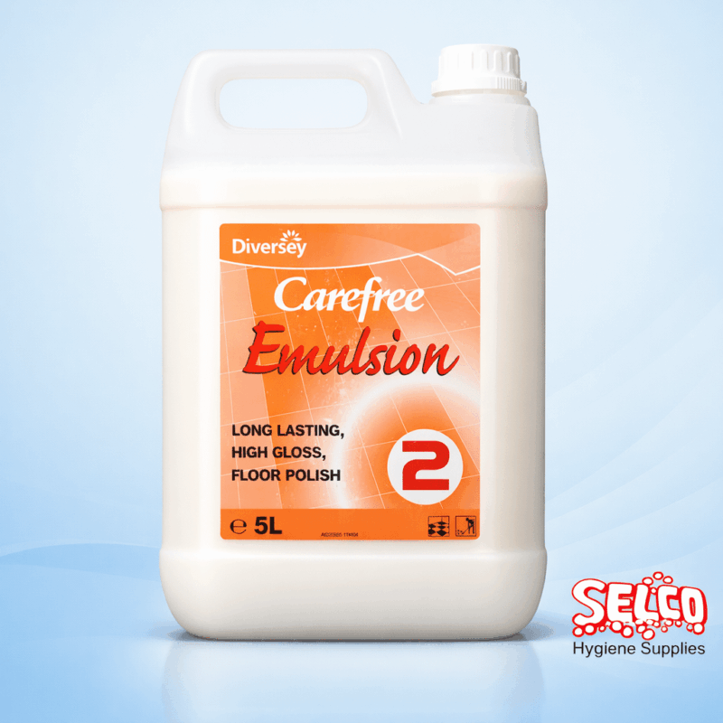 Carefree Shine & Care 5 Litre Floor Polish bottle for professional high gloss finish