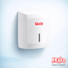 A white wall mounted Adapt centrefeed roll paper towel dispenser with a sleek modular design Ireland