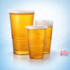 Disposable plastic pint and half pint glasses in bulk cases for Irish bars