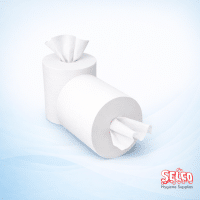Case of 12 ExtractOne mini centre pull toilet tissue rolls compatible with Tork T9 Ireland
