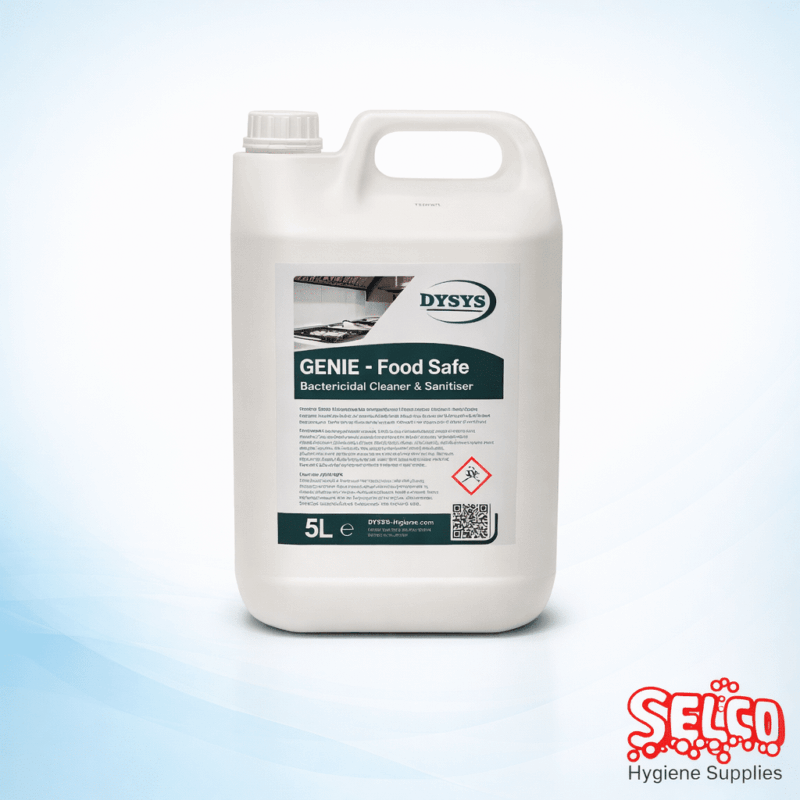 Case of 2x5L Genie food safe cleaner and sanitiser concentrate with two free spray bottles Ireland