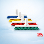 A professional 23cm grout cleaning brush head with stiff angled bristles and a multi-swivel joint Ireland
