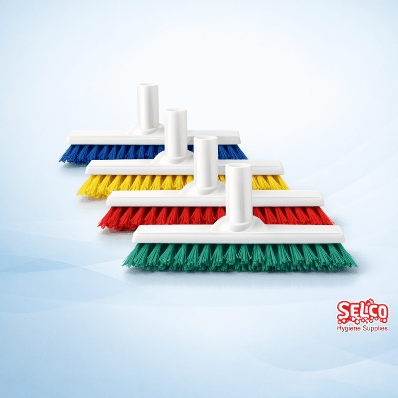 A professional 23cm grout cleaning brush head with stiff angled bristles and a multi-swivel joint Ireland