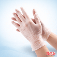 Case of 1000 healthcare grade clear vinyl disposable gloves powder free for nursing and patient care Ireland