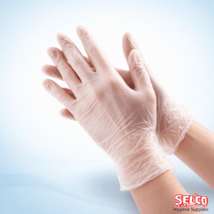 Case of 1000 healthcare grade clear vinyl disposable gloves powder free for nursing and patient care Ireland